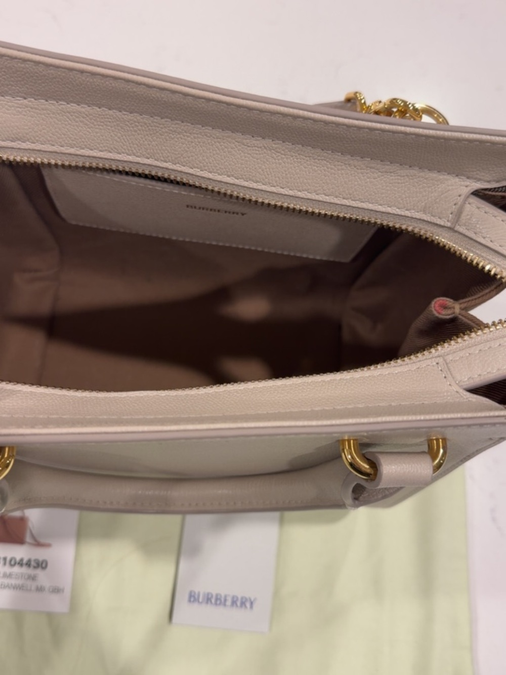 Burberry Mini Banwell Leather Tote Bag - Picture 5 of 5